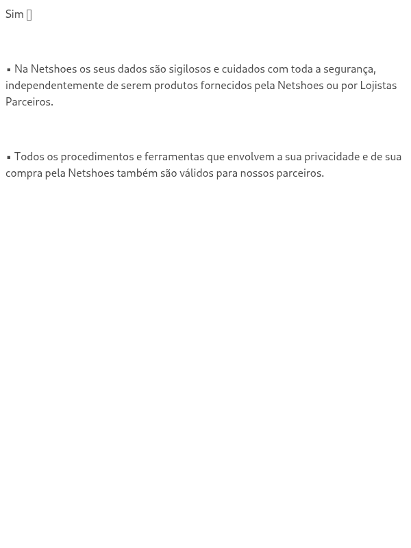É seguro comprar nos Lojistas Parceiros da Netshoes?